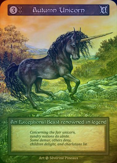 【FOIL】[Earth] Autumn Unicorn [beta-Exceptional]